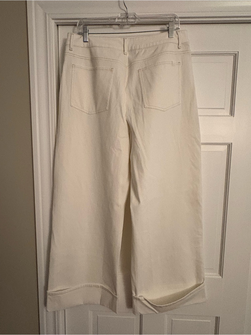 HALARA Cream Wide-Leg High-Rise Jeans - Picture 2 of 5